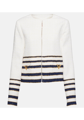Valentino VLogo striped jacket
