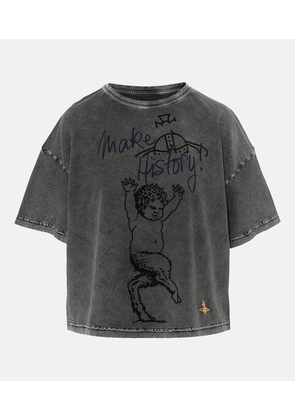 Vivienne Westwood Fawn Box T-shirt Cracked Fluo Jersey Ghost XS Unisex