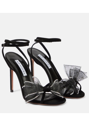Aquazzura Reve embellished suede sandals