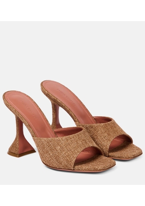 Amina Muaddi Lupita canvas mules