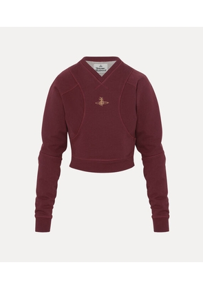 Vivienne Westwood Cropped Pourpoint Sweatshirt Loopback Org Felpa Tartan S Women