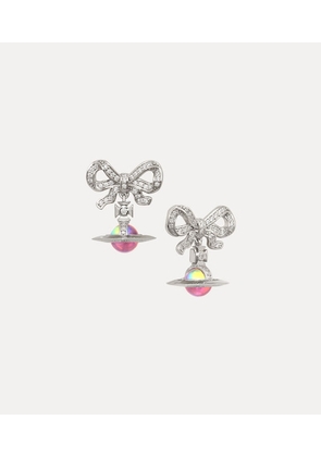 Vivienne Westwood Octavie Earrings Platinum-white-pink-ab-cz Platinum-white-pink-ab-cz Women