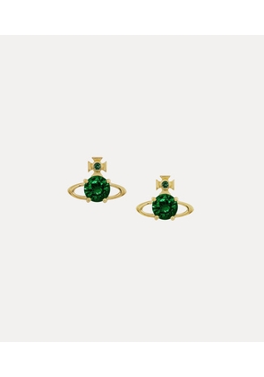 Vivienne Westwood Reina Earrings Gold-emerald-cz Gold-emerald-cz Women