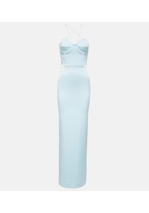 Alex Perry Conley satin crepe maxi dress