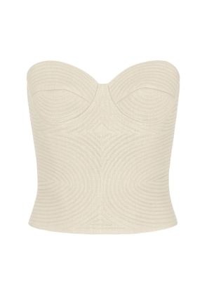 Andres Otalora Morenita Embroidered Linen Top - Moda Operandi