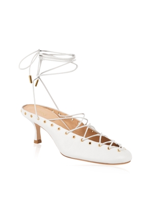 Chloé Ghilies Lace-Up Leather Mules - Moda Operandi