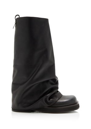 The Attico Robin Leather Combat Boots - Moda Operandi