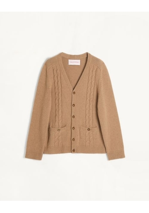 Valentino Camel Cardigan Man LIGHT CAMEL L