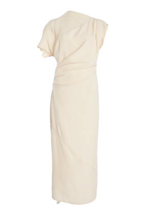 Proenza Schouler Hallie Asymmetric Draped Twill Maxi Dress - Moda Operandi