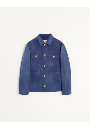 Valentino Denim Safari Jacket Man BLUE 46