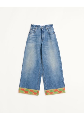 Valentino Denim Trousers Woman DENIM 24