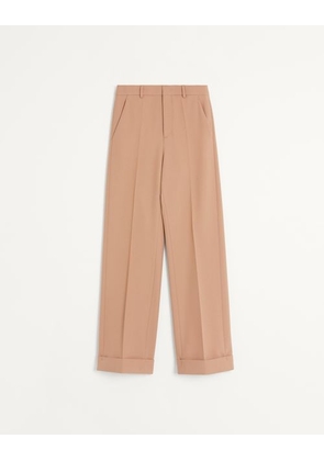 Valentino Wool Trousers Man CAMEL 46