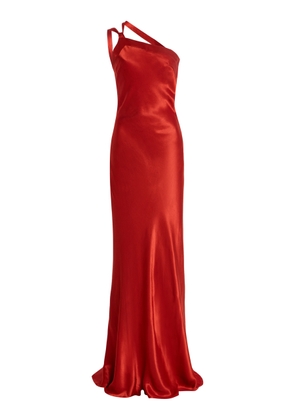 Arcina Ori Monique Open-Back Satin Gown - Moda Operandi