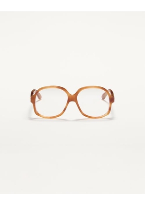 Valentino Funky 70s Flavour Glasses in Acetate unisex HAVANA BEIGE 59