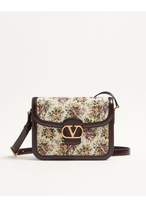 Valentino Garavani Valentino Garavani 9To5 Shoulder Bag In Papier Floral Jacquard Fabric Woman BROWN/MULTICOLOUR UNI