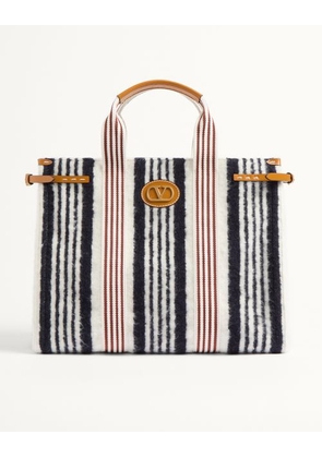 Valentino Garavani Valentino Garavani Antibes Wool Handbag Man WHITE/NAVY/TESTA DI MORO UNI