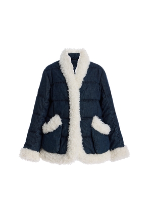 Ienki Ienki Keptar Quilted Denim Down Jacket - Moda Operandi
