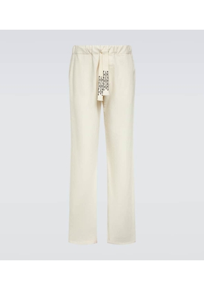 Alanui Akasha cotton-blend straight pants