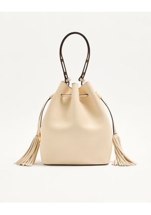 Valentino Garavani Valentino Garavani So Seau Medium Leather Bucket Bag Woman BUTTER UNI