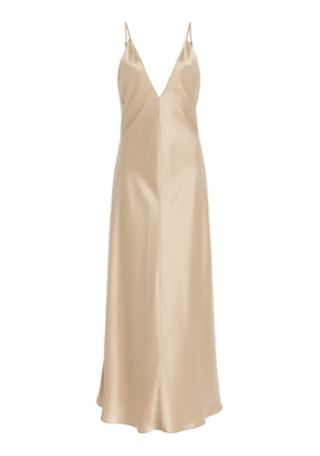 Leset Barb Satin Midi Slip Dress - Moda Operandi