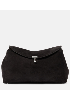 Toteme T-Lock suede clutch