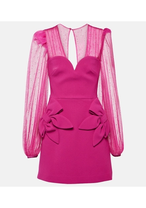 Rebecca Vallance Lilah embellished crepe minidress