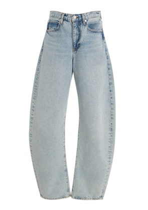 FRAME The Bubble Rigid High-Rise Curved Jeans - Moda Operandi