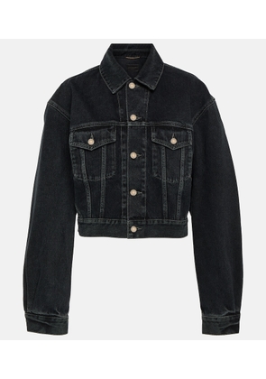 Saint Laurent '80s cropped denim jacket