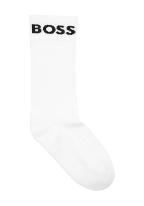 Boss Sport Logo Cotton-blend Socks - set of two - White - 3942 (IT39-42)
