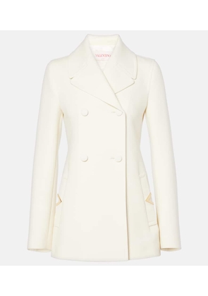 Valentino Wool-blend crepe blazer