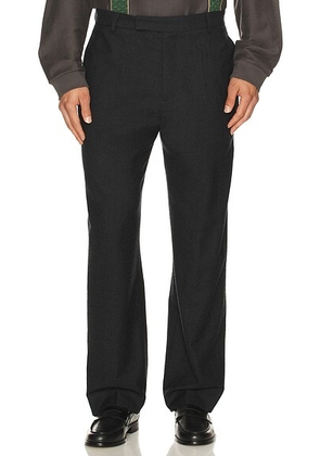 Palmes Wool Pleated Trousers in Black - Black. Size 50 (also in 52).