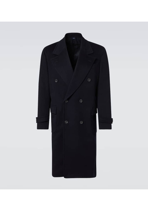 Thom Sweeney Double-breasted wool and cashmere overcoat