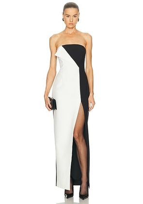Ronny Kobo River Dress in Black & Ivory - Black,White. Size M (also in S, XS).