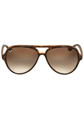 Ray Ban Cats 5000 Classic Light Brown Gradient Aviator Unisex Sunglasses RB4125 710/51 59