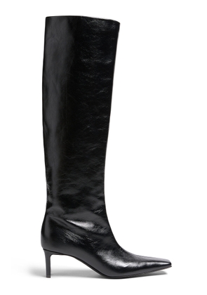 Khaite Ona Leather Knee Boots - Moda Operandi