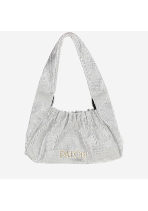 Patou Le Biscuit Satin And Rhinestone Bag