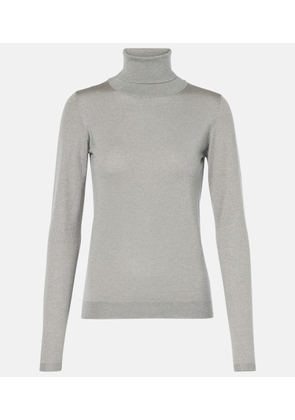 Brunello Cucinelli Cashmere and silk-blend turtleneck sweater