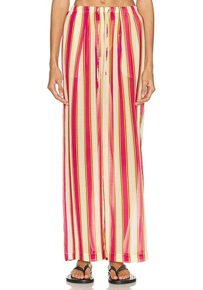 Solid & Striped The Ashling Bottom in South Beach Stripe - Pink, Cream. Size L (also in M, S, XS).