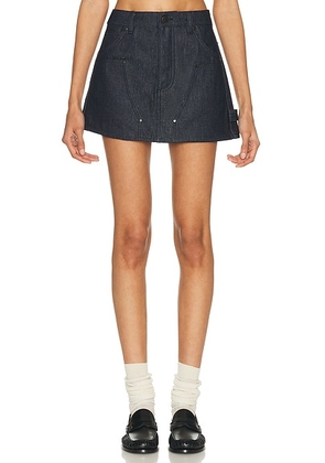 RENGGLI Cargo Skirt in Shadow - Blue. Size L (also in M, S).