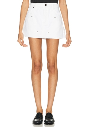 RENGGLI Cargo Skirt in Chalk - White. Size L (also in M, S).