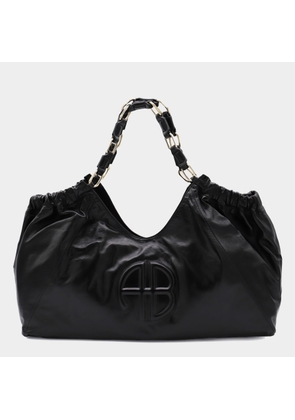 Anine Bing Black Leather Kate Tote Bag