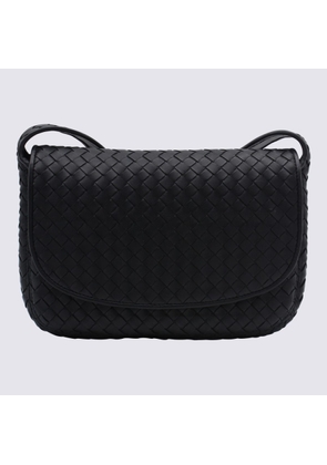 Bottega Veneta Black Leather Messenger Bag