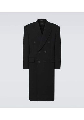 Balenciaga Double-breasted cashmere and wool overcoat