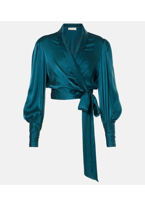 Zimmermann Silk wrap top