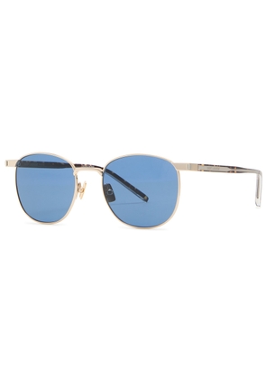 Saint Laurent Round-frame Resin Sunglasses - Gold - One Size