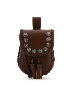 Prada Brown Leather Crossbody Bag