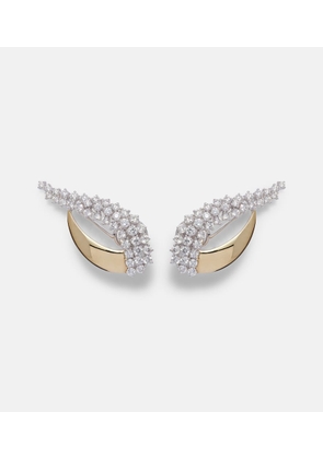Yeprem Golden Strada 18kt gold earrings with diamonds