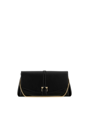 Ferragamo Black Leather Large Crossbody Bag