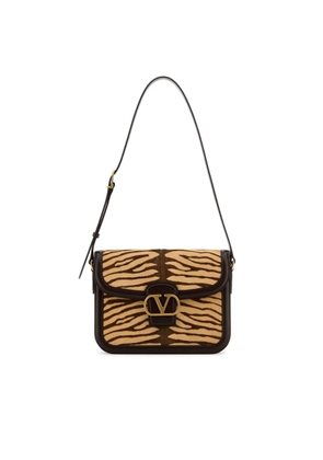 Valentino Garavani Two-Tone Calf Hair And Leather 9To5 Shoulder Bag