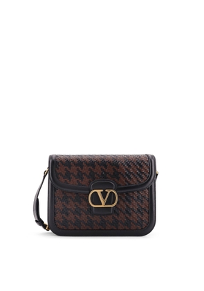 Valentino Garavani 9To5 Woven Leather Shoulder Bag